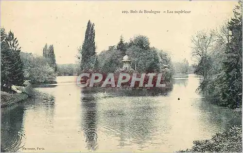 Cartes postales Bois de Boulogne Lac Superieur