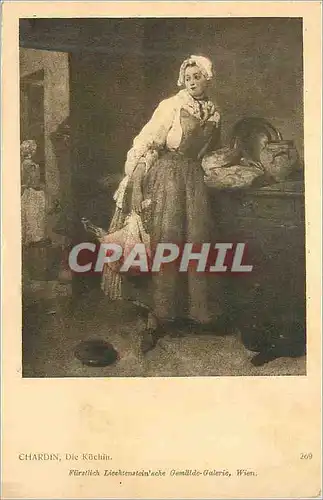 Cartes postales Chardin Die Kuchin Gemillde Galerie Wien