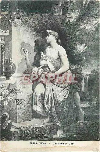 Cartes postales Henry Pocou L'Enfance de l'Art