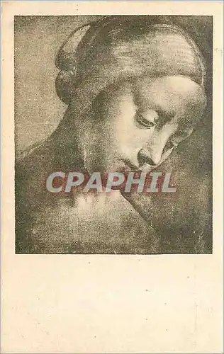 Cartes postales Attribuito a Leonardo da Vinci Testa Muliebre (Firenze Galleria Uffizi)