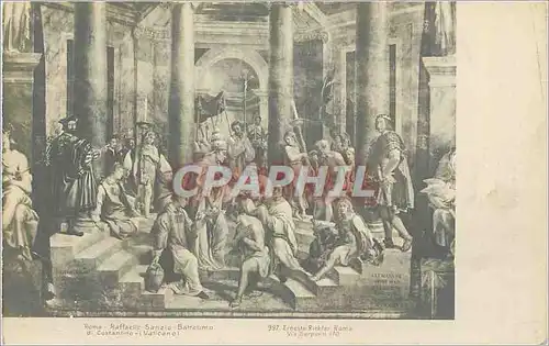 Cartes postales Roa Raffaello Sanzio Battermo di Constatino (Vaticano)