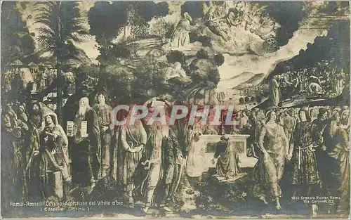 Cartes postales Roma Rosselli Casimo Adoratione del Vitello D'oro