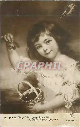Cartes postales Musee du Louvre John Russell M Fillette Aux Cerises