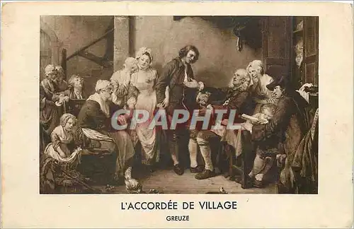 Cartes postales L'Accordee de Village Greuze