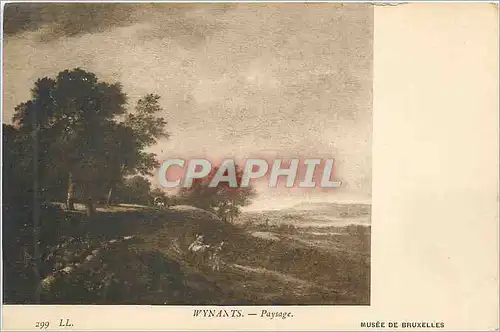 Cartes postales Winants Paysage Musee de Bruxelles