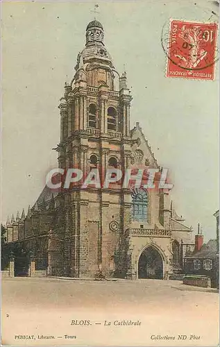 Cartes postales Blois La Cathedrale Pericat Libraire Tours