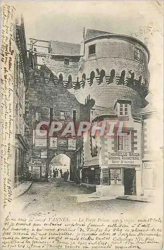 Ansichtskarte AK Vannes La Porte Prison (carte 1900)