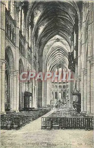 Ansichtskarte AK Cathedrale de Chartres Le Nef et le Choeur