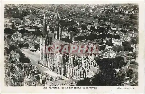 Cartes postales moderne Vue Aerienne de la Cathedrale de Chartres