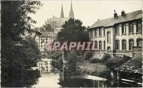 Cartes postales moderne Chartres (Eure et Loir) vue prise du Pont Neuf