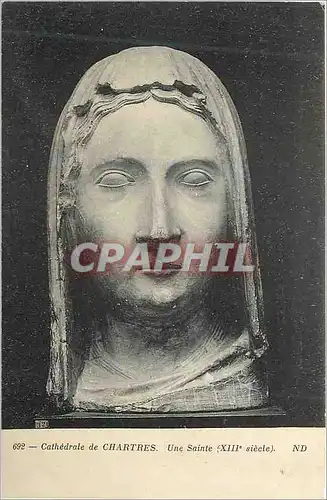 Cartes postales Cathedrale de Chartres une Sainte (XIII e siecle)