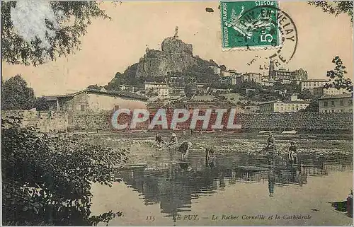 Cartes postales le Puy le Rocher Corneille et la Cathedrale