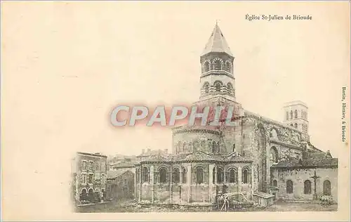 Cartes postales Eglise St Julien de Brioude (carte 1900)
