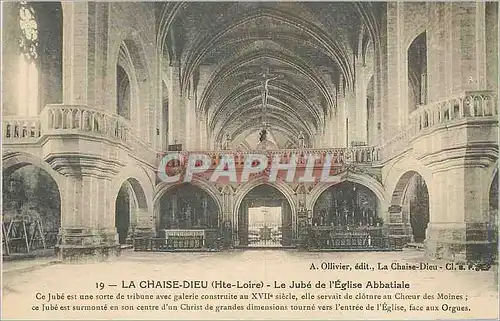 Ansichtskarte AK la Chaise Dieu (hte Loire) le Jube de l'Eglise Abbatiale