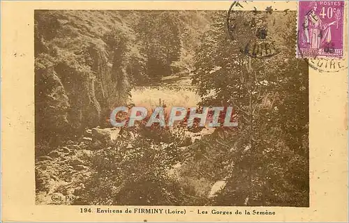 Ansichtskarte AK Environs de Firminy (Loire) les Gorges de la Semene