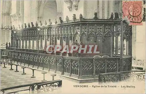 Ansichtskarte AK Vendome Eglise de la Trinite les Stalles