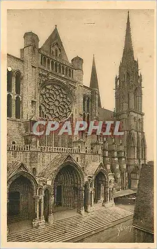 Cartes postales la Douce France Chartres (Eure et Loir) le Portail Nord et la Fleche