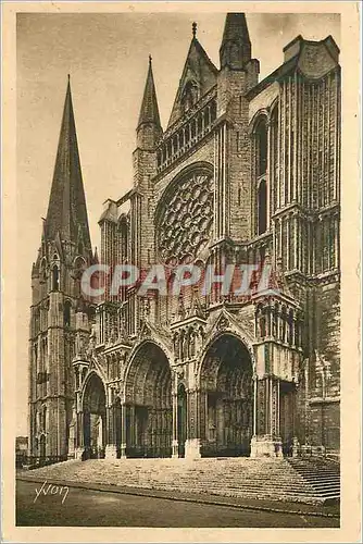 Cartes postales la Douce France Chartres (Eure et Loir) le Portail Sud et la Vieille Tour