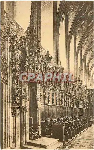 Ansichtskarte AK Cathedrale Sainte Cecile les Stalles du Choeur XVe s