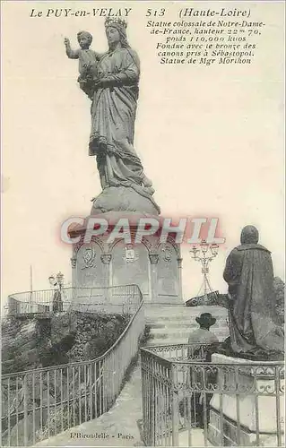 Cartes postales le Puy en Velay (Haute Loire) Statue Colossale de Notre Dame