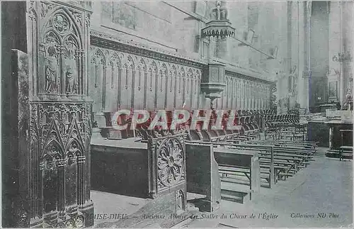Cartes postales Chaise Dieu Ancienne Abbaye Les stalles du ch�ur de l'eglise