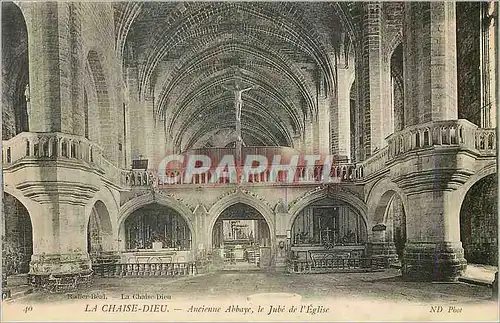 Cartes postales la Chaise Dieu Ancienne Abbaye le Jube de l'Eglise