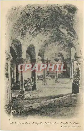 Ansichtskarte AK le Puy Rocher d'Aiguilhe Interieur de la Chapelle St Michel