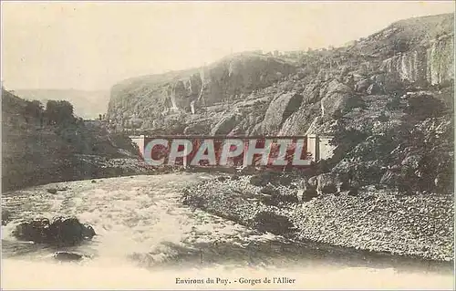 Cartes postales Environs du Puy Gorges de l'Allier