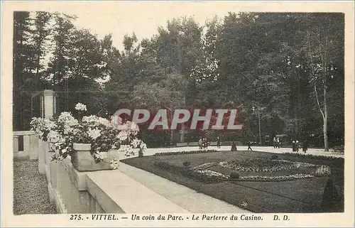 Cartes postales Vittel un Coin du Parc le Parterre du Casino