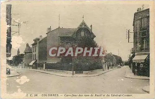 Cartes postales Colombes Carrefour des Rues de Rueil et du General Cremer
