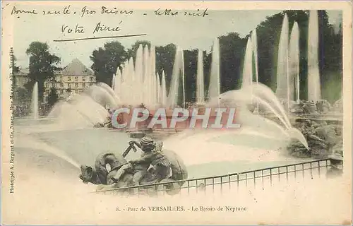 Cartes postales Parc de Versailles le Bassin de Neptune