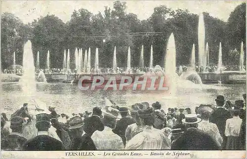 Cartes postales Versailles les Grandes Eaux Bassin de Neptune