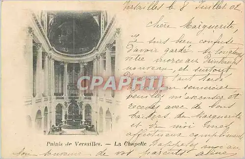 Cartes postales Palais de Versailles la Chapelle (carte 1900)