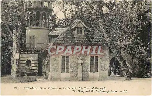 Ansichtskarte AK Versailles Trianon la Laiterie et la Tour Malborough