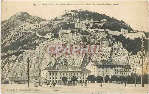 Cartes postales Grenoble les Forts Rabot et de la Bastille et la Nouvelle Manutention