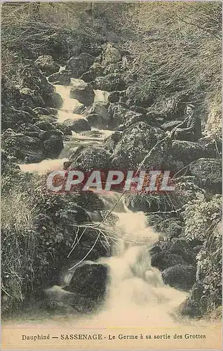 Ansichtskarte AK Dauphine Sassenage le Germe a sa Sortie des Grottes
