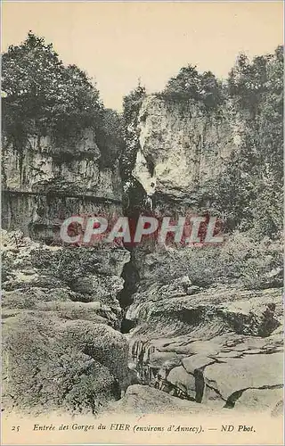Cartes postales Entree des Gorges du Fier (Environs d'Annecy)