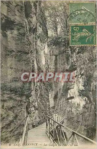 Cartes postales Env d'Annecy les Gorges du Fier