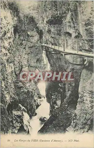 Cartes postales les Gorges du Fier (Environs d'Annecy)