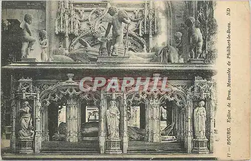 Cartes postales Bourg Eglise de Brou Mausolee de Philibert le Beau