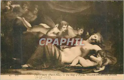 Cartes postales Wallace Collection London Prud'Hon (Pierre Paul) the Sleep of Psyche