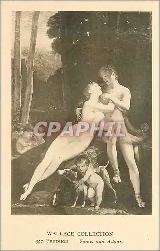 Cartes postales Wallace Collection Prudhon Venus and Adonis