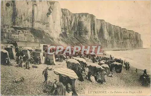 Cartes postales le Treport la Falaise et la Plage