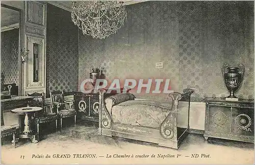 Cartes postales Palais du grand Trianon la Chambre a Coucher de Napoleon 1er