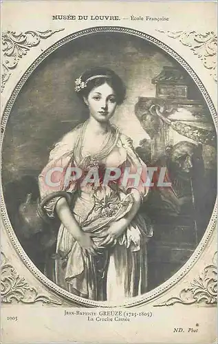 Cartes postales Musee du Louvre Ecole Francaise Jean Baptiste Greuze (1725 1805) la Cruche Cassee
