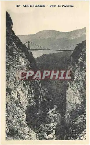 Cartes postales Aix les Bains Pont de l'Abime