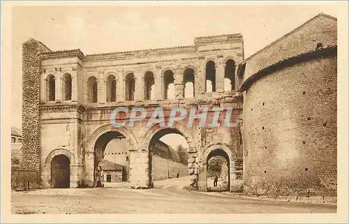 Ansichtskarte AK Autun Antique Porte Romaine de Saint Andre Monument Historique