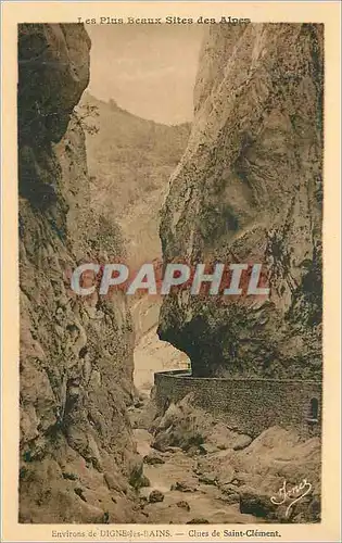 Cartes postales Les Plus Beaux Sites des Alpes Environs de Digne les Bains Clues de Saint Clement