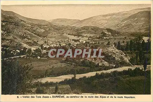 Cartes postales Vallee des Trois Asses Barreme au Carrrefour de la Route des Alpes et de la Route Napoleon