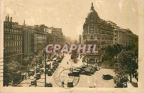Ansichtskarte AK Paris en Flanant Carrefour Richelieu Drouot Boulevards des Italiens et Haussmann